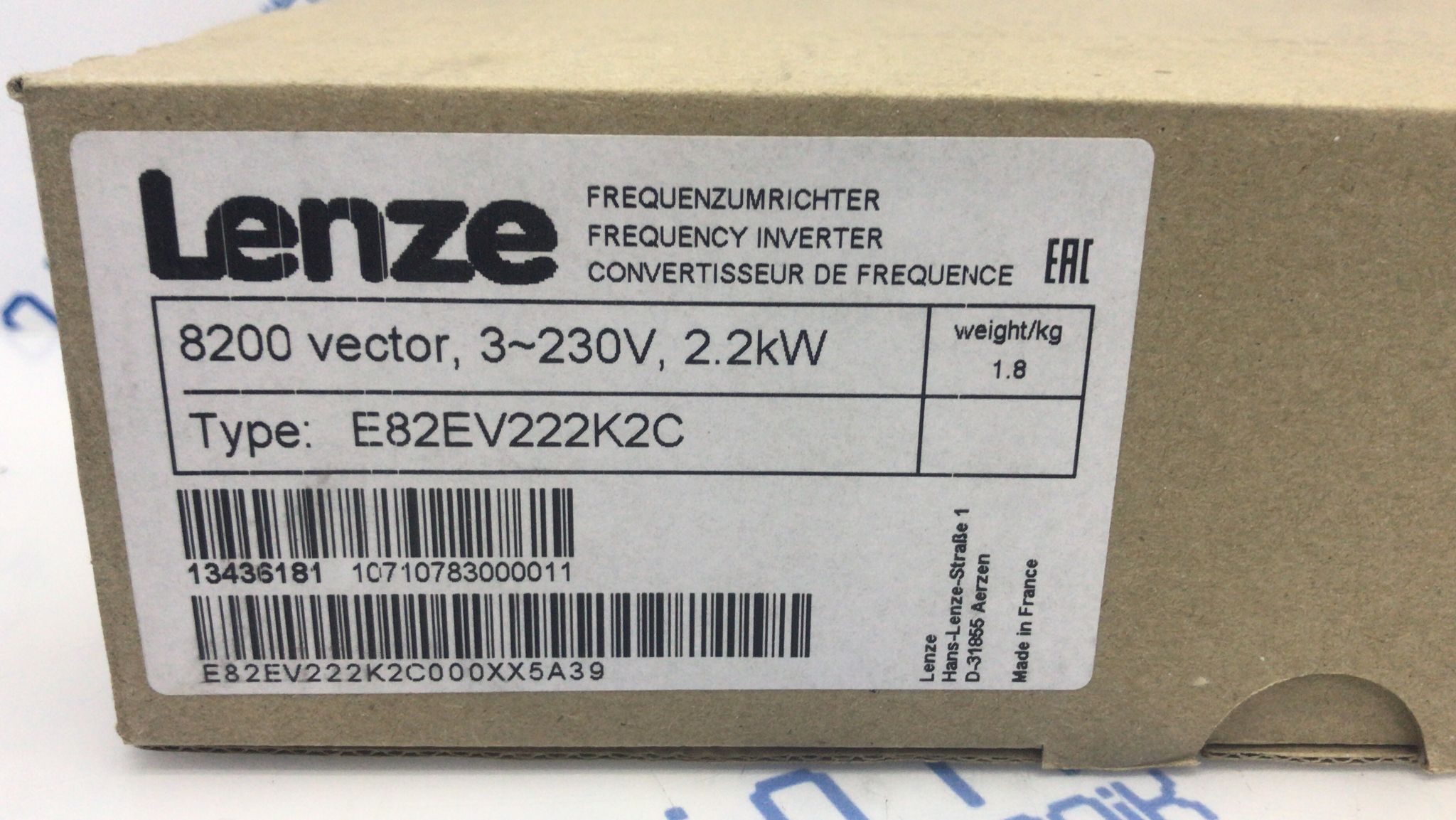 8200 Vector 2.2kW